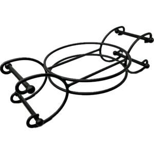Longaberger Foundry Wrought Iron Convertible Caddy Casserole Stand Round